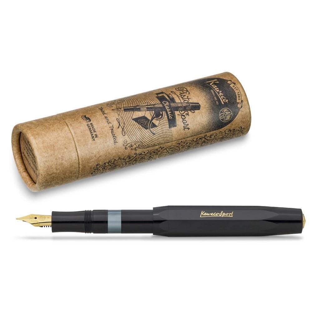 Kaweco Sport Piston Vulpen Black - 24Papershop