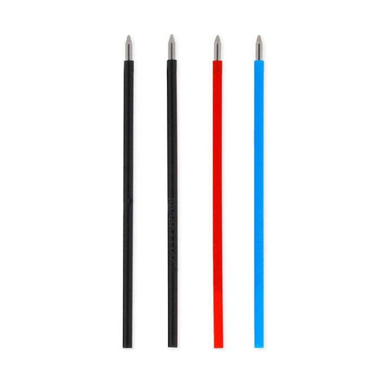 Legami 3-colour Erasable Pen Navulling Set - Blauw, 2 x Zwart, Rood - 24Papershop