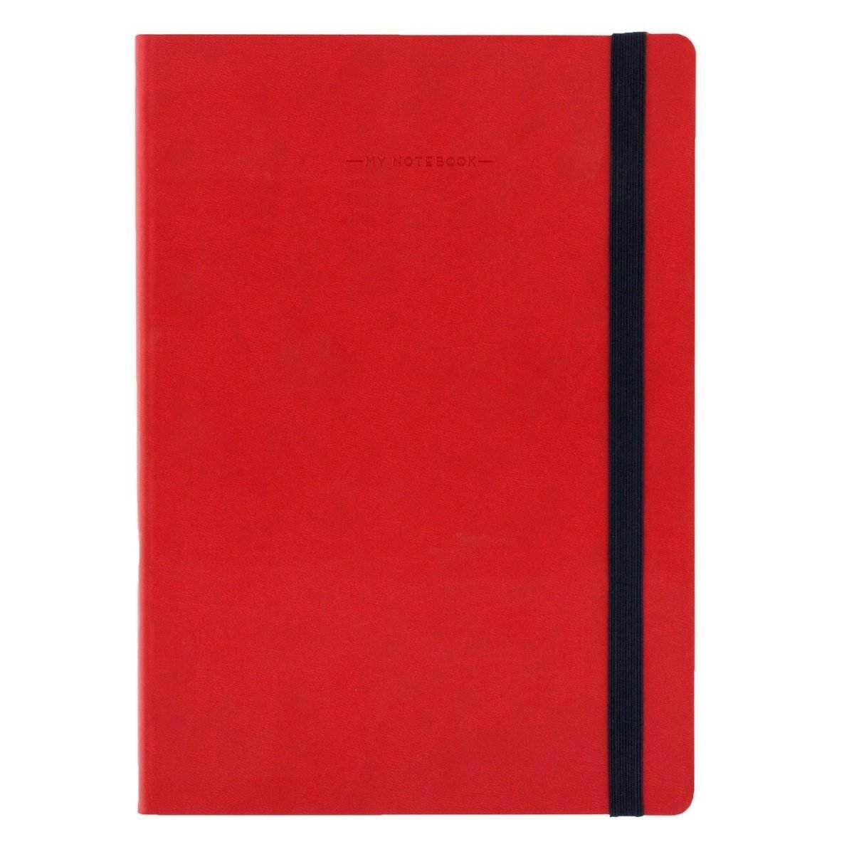 Legami My Notebook Large Rood - Gelinieerd - 24Papershop