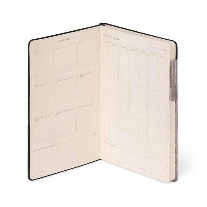 Legami My Notebook Medium Grey Diamond - Gelinieerd - 24Papershop