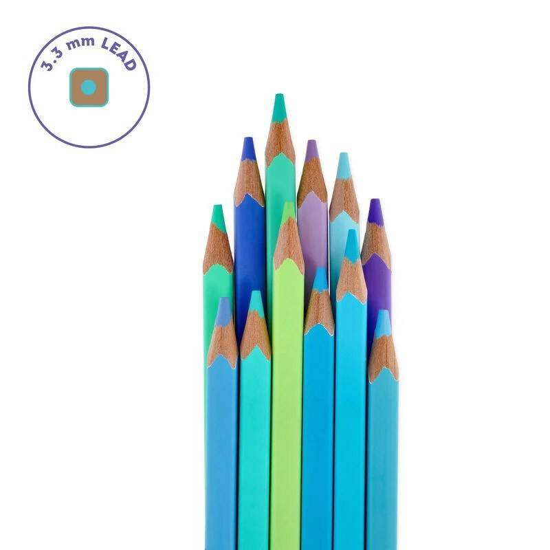 Legami Set van 12 Kleurpotloden - Ocean - 24Papershop