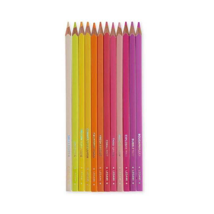 Legami Set van 12 Kleurpotloden - Sunset - 24Papershop