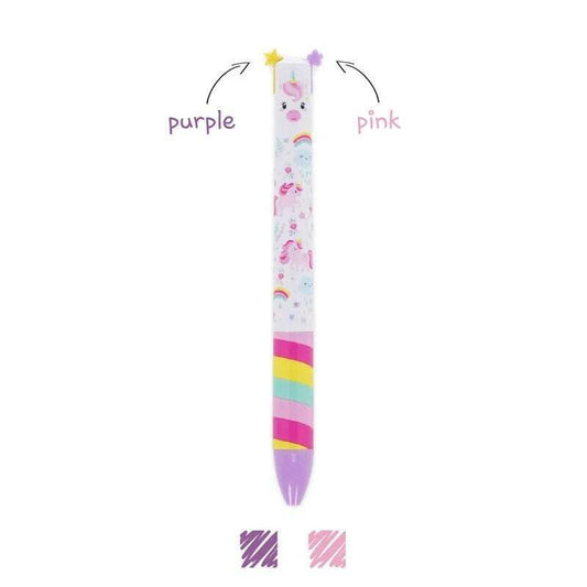 Legami Twee Kleuren Balpen - Unicorn - 24Papershop