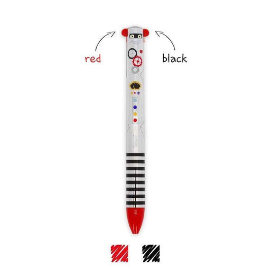 Legami Twee Kleuren Balpen - Robot - 24Papershop