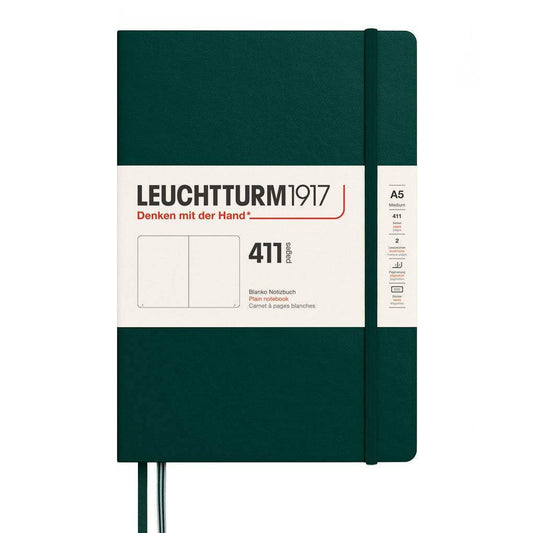 Leuchtturm1917 Medium A5 Notitieboek 411 Forest Green - Blanco - 24Papershop