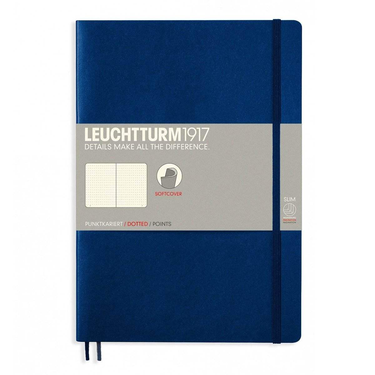 Leuchtturm1917 Composition B5 Notitieboek Navy - Dotted - 24Papershop
