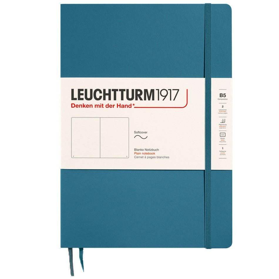 Leuchtturm1917 Composition B5 Notitieboek Stone Blue - Blanco - 24Papershop
