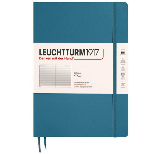 Leuchtturm1917 Composition B5 Notitieboek Stone Blue - Gelinieerd - 24Papershop