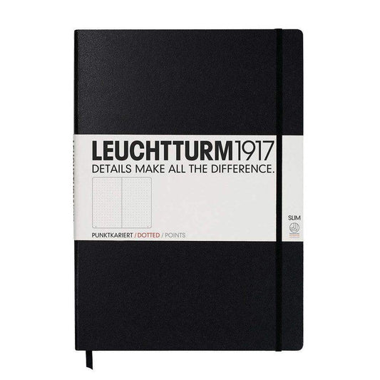 Leuchtturm1917 Master Slim A4+ Notitieboek Black - Dotted - 24Papershop