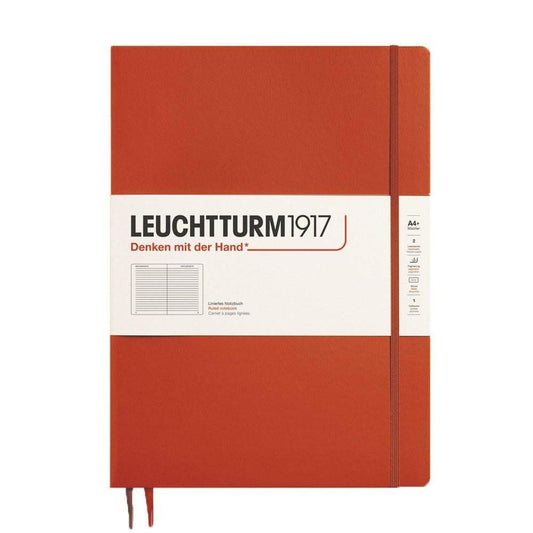 Leuchtturm1917 Master Slim A4+ Notitieboek Fox Red - Gelinieerd - 24Papershop