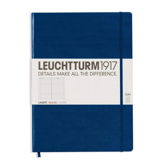 Leuchtturm1917 Master Slim A4+ Notitieboek Navy - Gelinieerd - 24Papershop