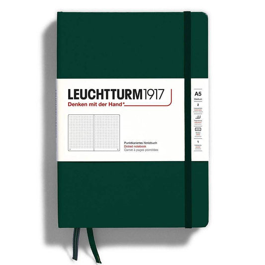 Leuchtturm1917 Medium A5 Notitieboek Forest Green - Dotted - 24Papershop