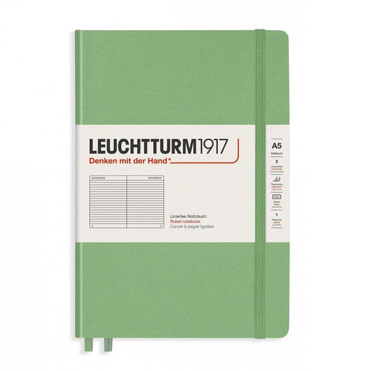 Leuchtturm1917 Medium A5 Notitieboek Muted Colours Sage - Gelinieerd - 24Papershop