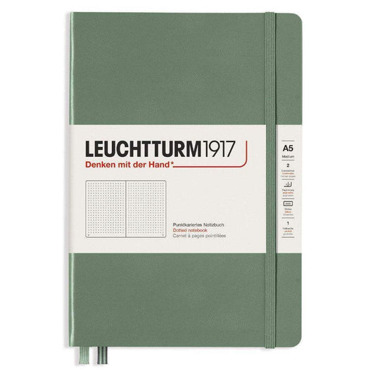 Leuchtturm1917 Medium A5 Notitieboek Olive - Dotted - 24Papershop