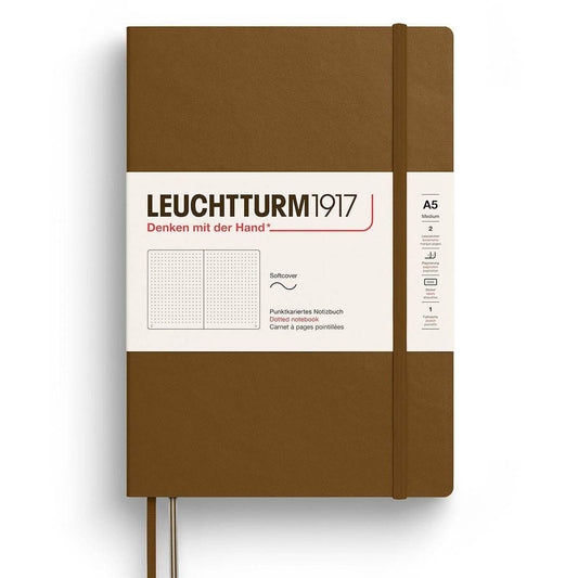Leuchtturm1917 Medium A5 Notitieboek Soft Cover Spice Brown - Dotted - 24Papershop