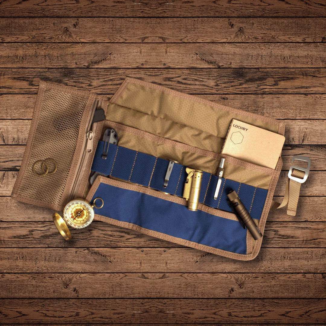 Lochby Tool Roll Etui - Navy - 24Papershop