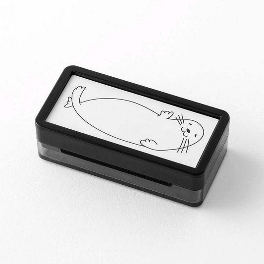 Midori Paintable Stamp Pre-Inked Half size - Seal - 24Papershop