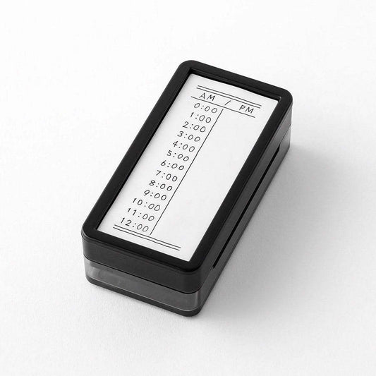 Midori Paintable Stamp Pre-Inked Half size - Vertical - 24Papershop