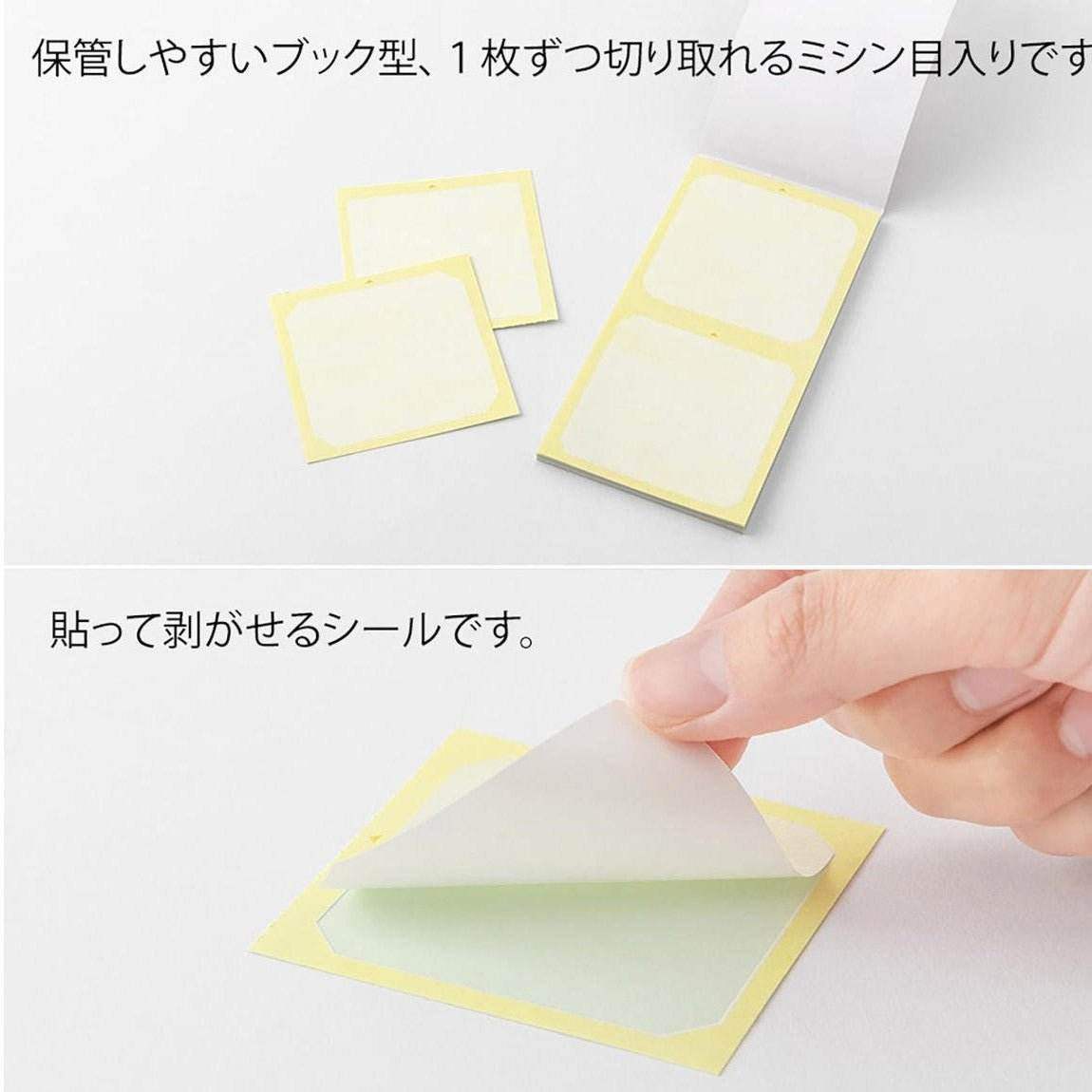 Midori Stickers Book for Pre-inked Stamp Natural Colors - 24Papershop