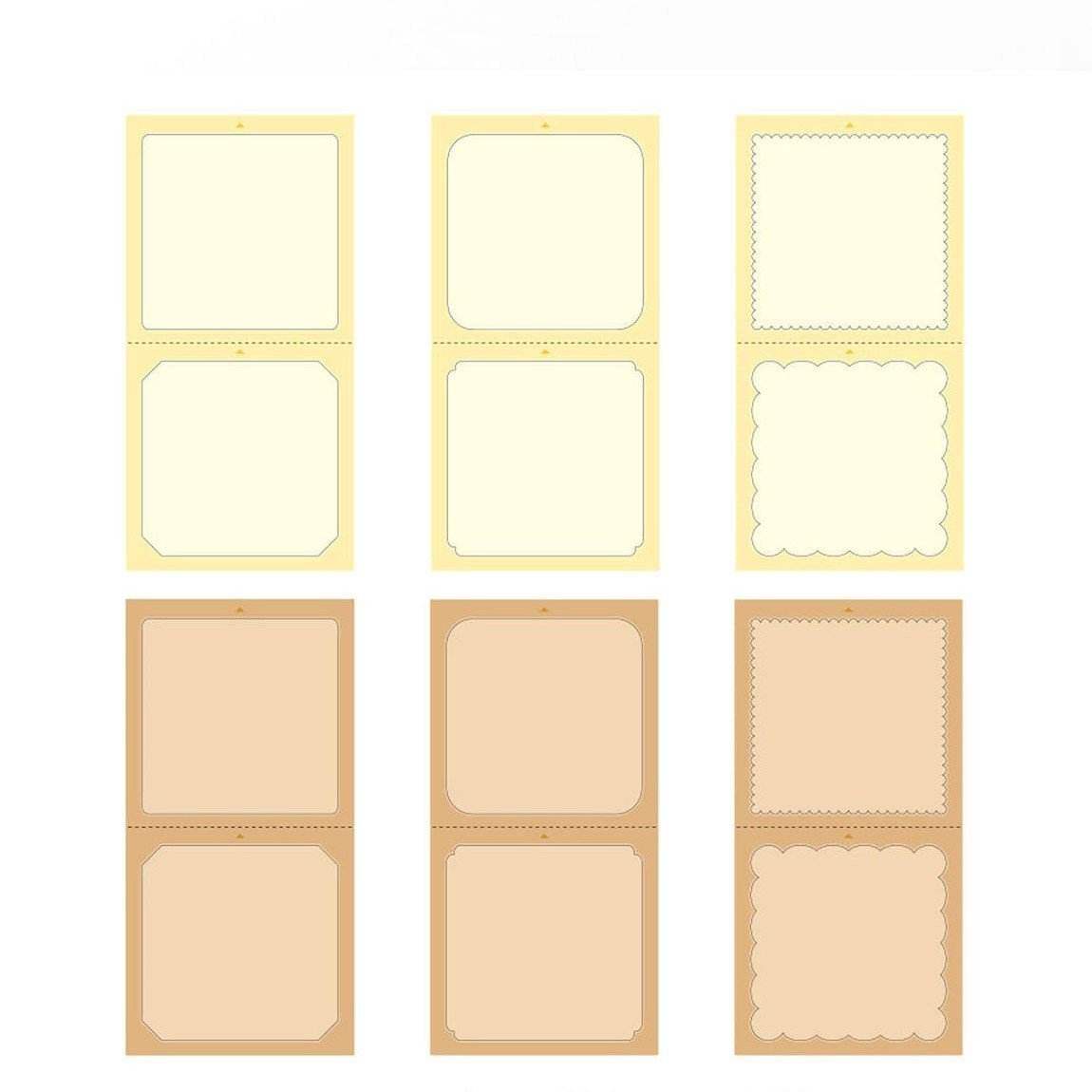 Midori Stickers Book for Pre-inked Stamp Natural Colors - 24Papershop