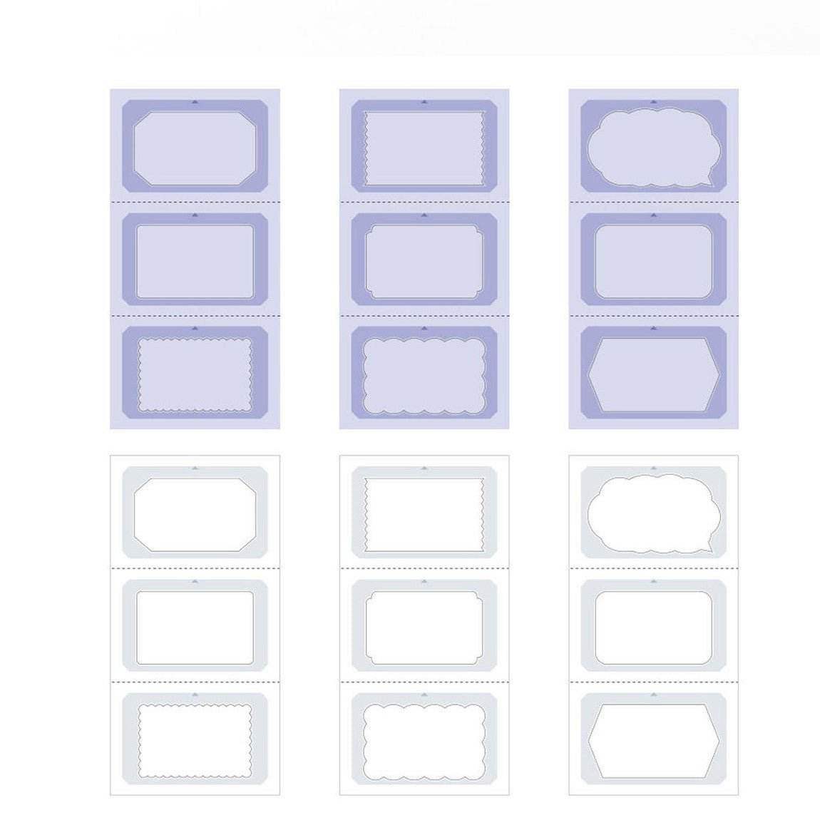 Midori Stickers Book for Rotating Paintable Stamp Cold Colors - 24Papershop