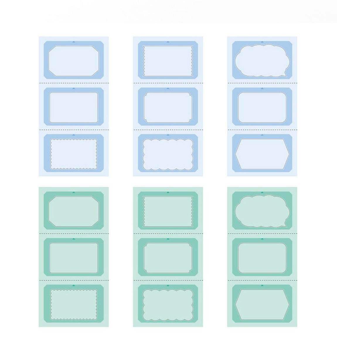 Midori Stickers Book for Rotating Paintable Stamp Cold Colors - 24Papershop