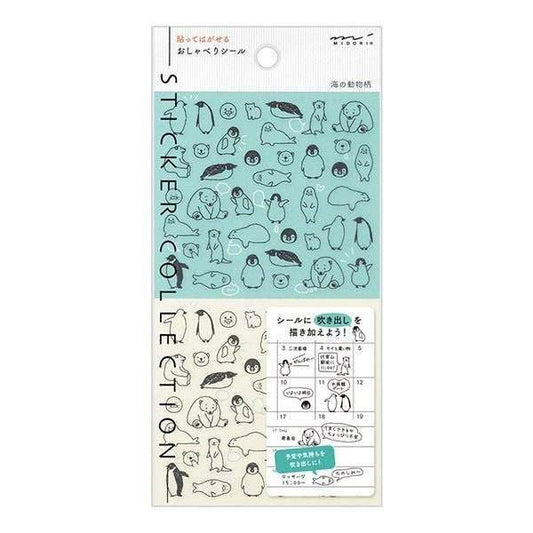 Midori TRAVELER'S Sticker Chat Sea Creature - 24Papershop