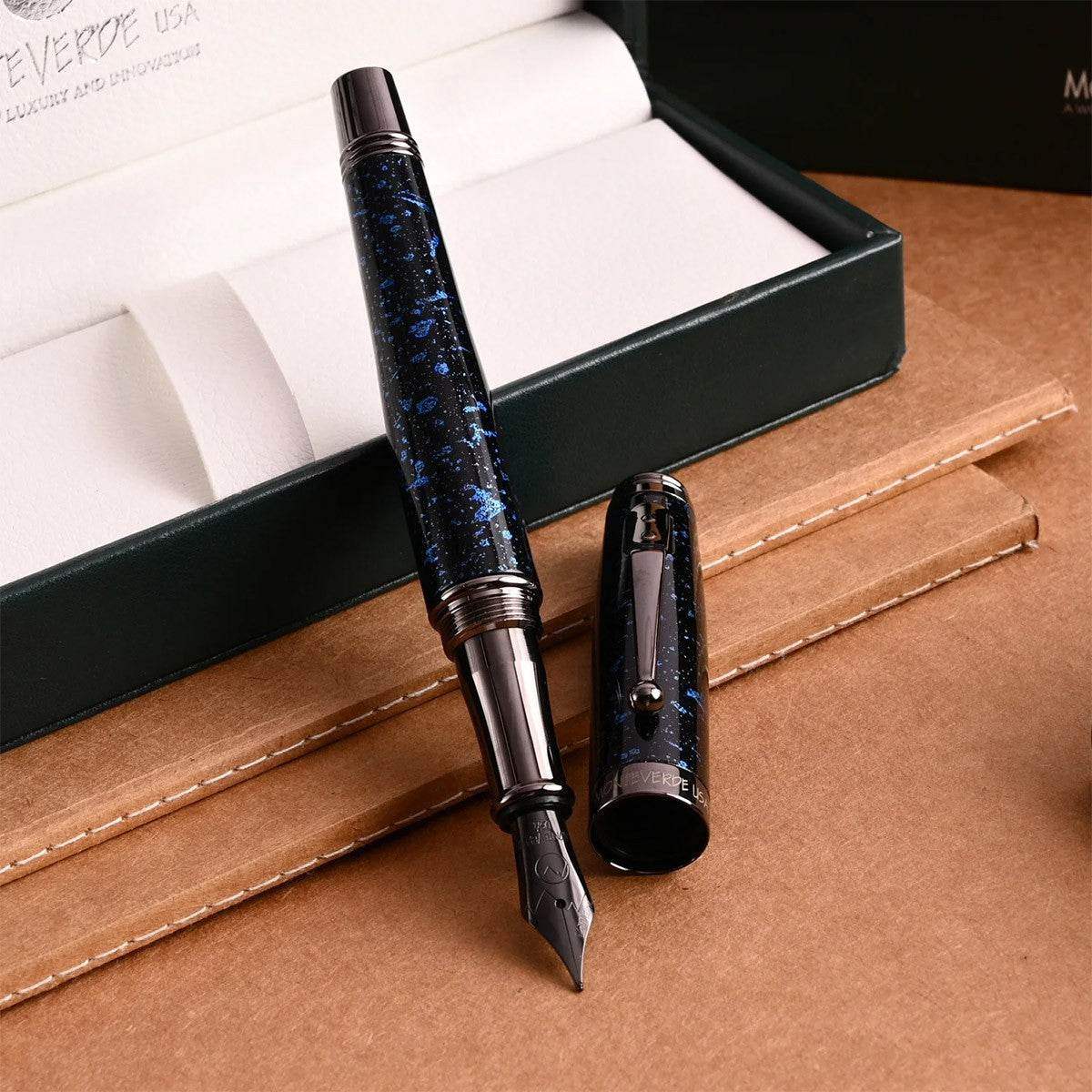 Monteverde Invincia Vega Starlight Blue Fountain Pen - 24Papershop