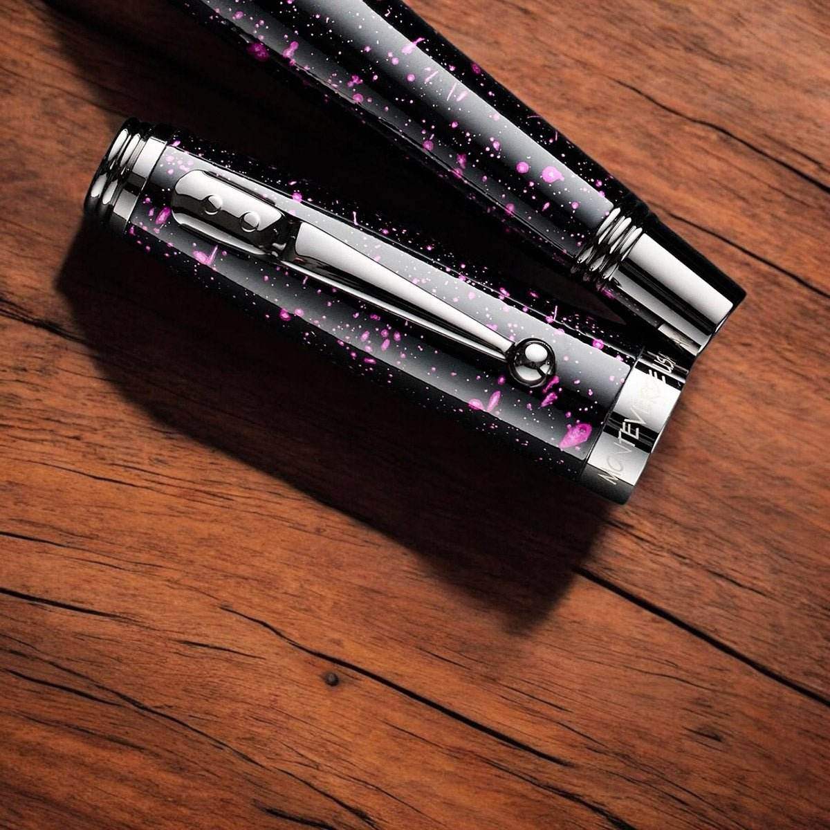 Monteverde Invincia Vega Starlight Purple Fountain Pen - 24Papershop