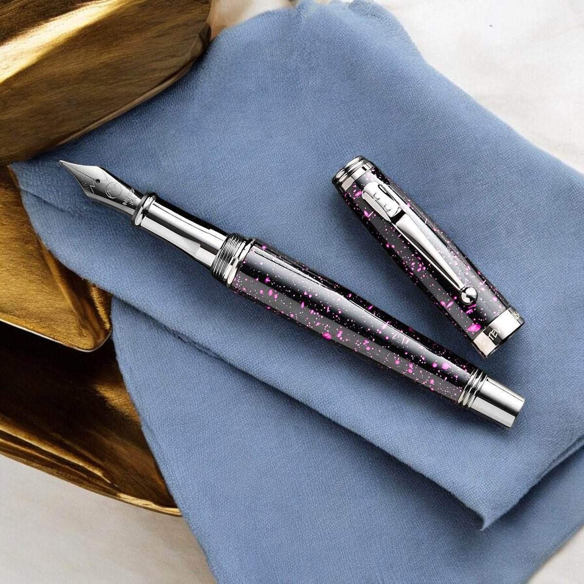 Monteverde Invincia Vega Starlight Purple Fountain Pen - 24Papershop