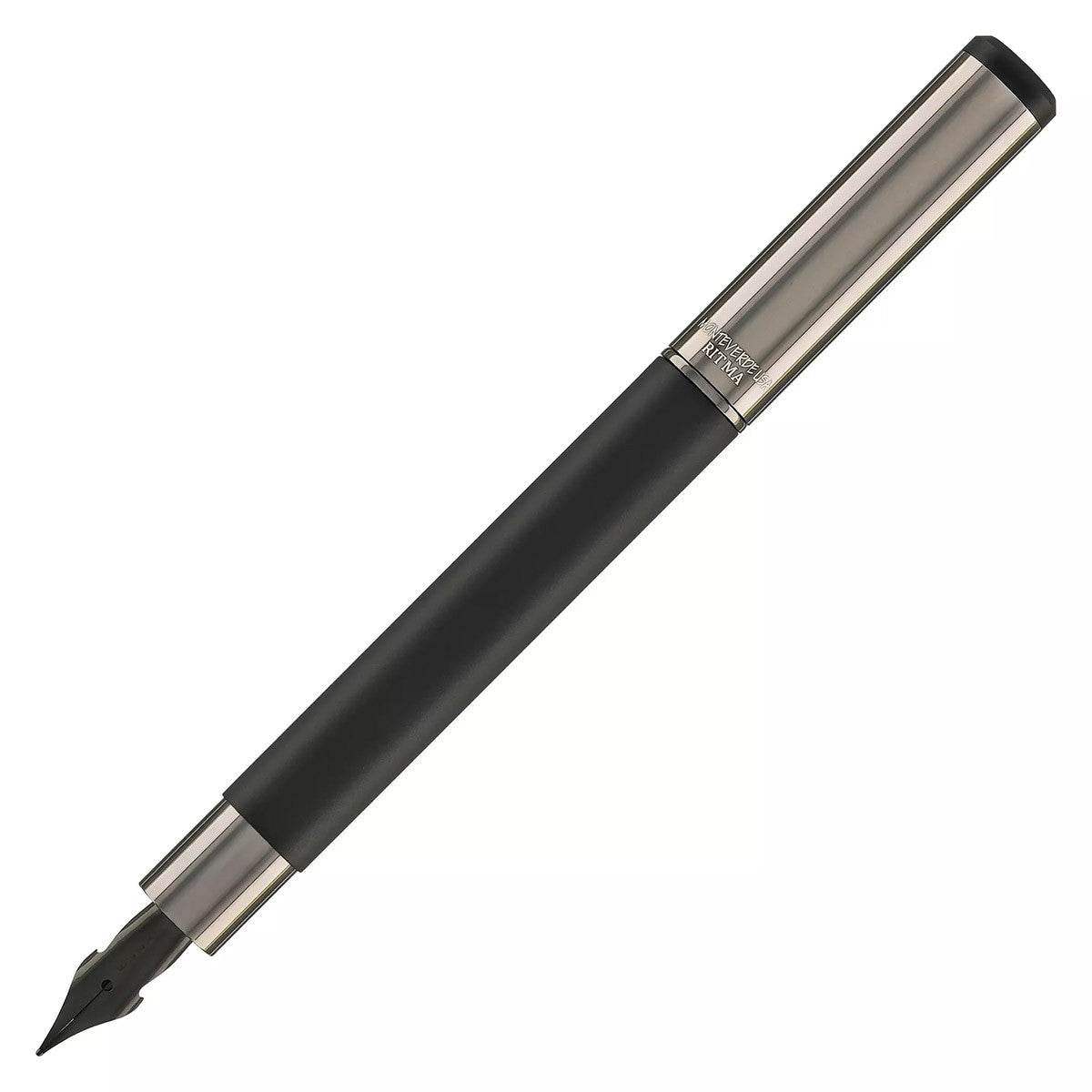 Monteverde Ritma Gala Convertible Pocket Neck Vulpen - Black - 24Papershop