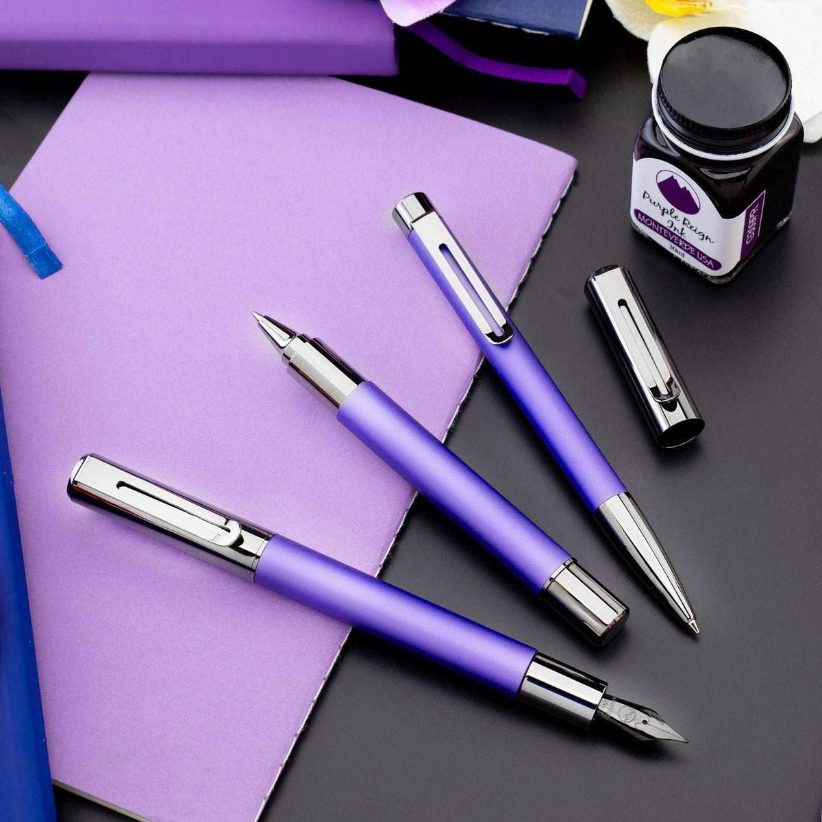 Monteverde Ritma Gift Set - Midnight Orchid - 24Papershop