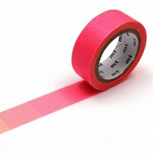 MT Masking Tape - Fluorescent Gradation Pink x Yellow - 15mm -7m - 24Papershop