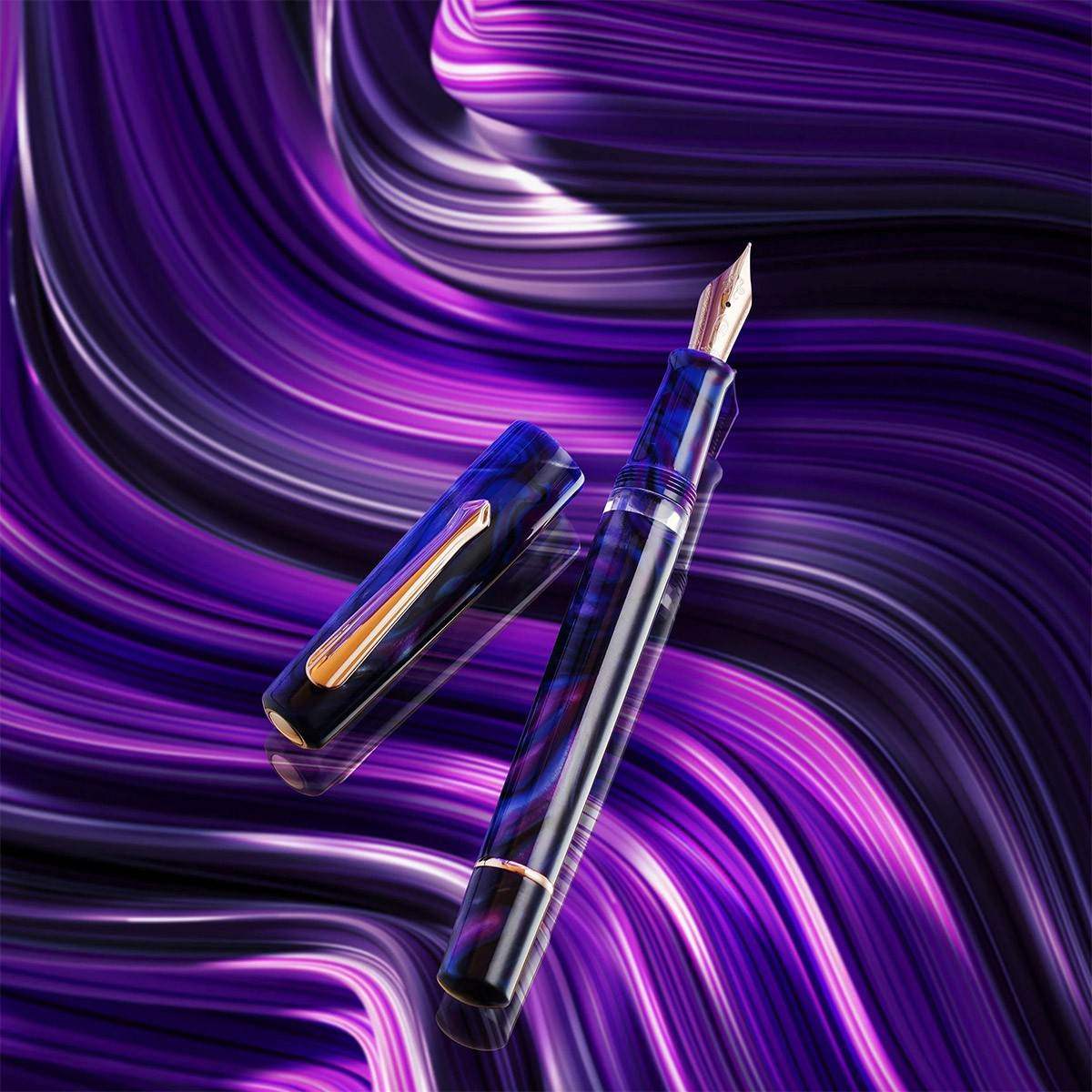 Nahvalur Fountain Pen Schuylkill - Cichlid Purple - 24Papershop