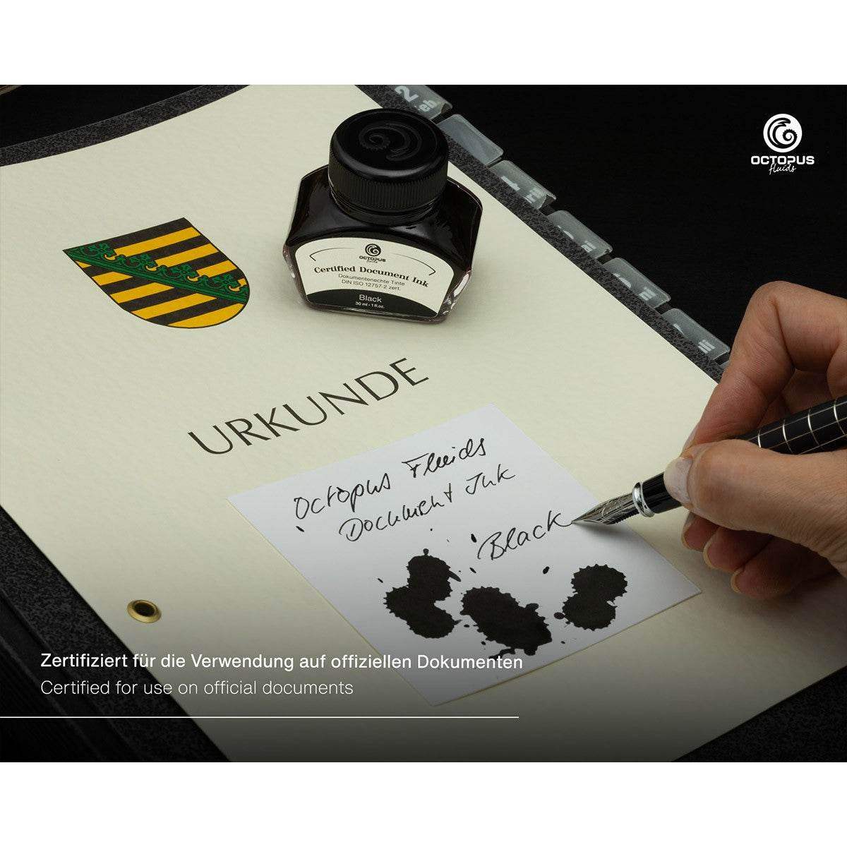 Octopus Document Ink 30ml - Black - 24Papershop