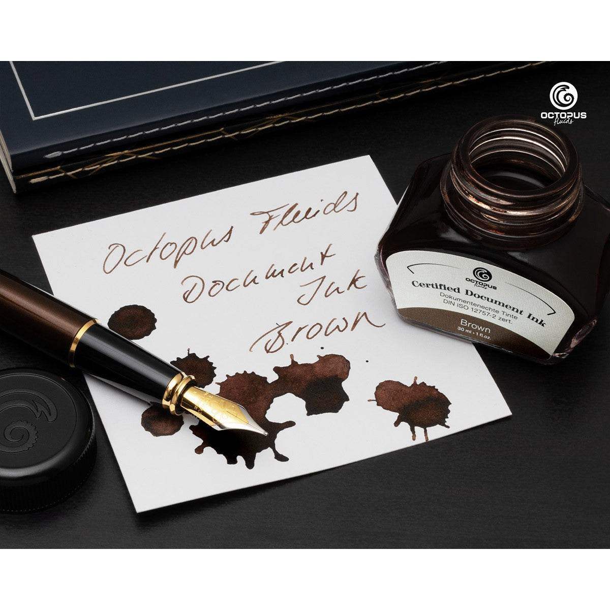 Octopus Document Ink 30ml - Brown - 24Papershop