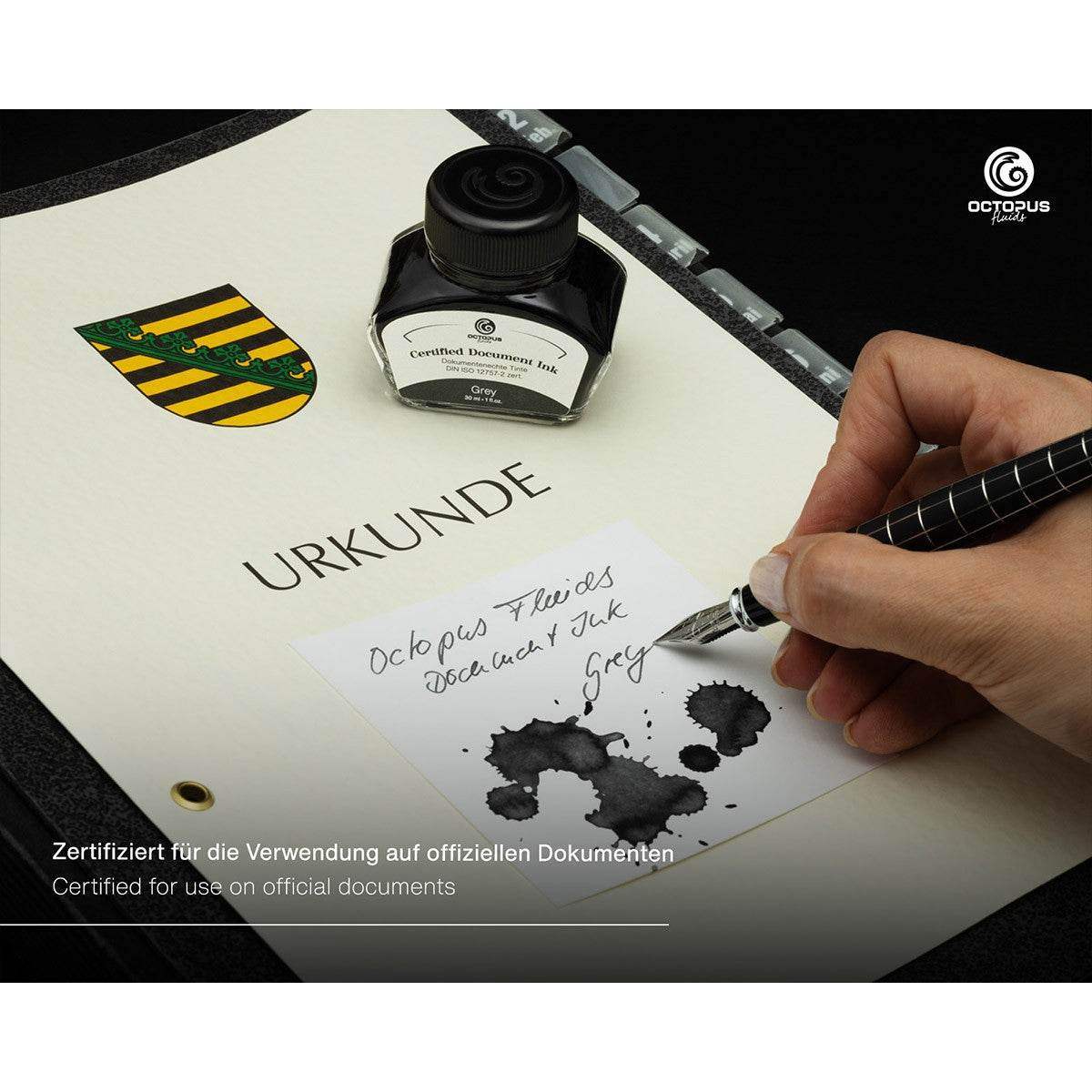 Octopus Document Ink 30ml - Grey - 24Papershop