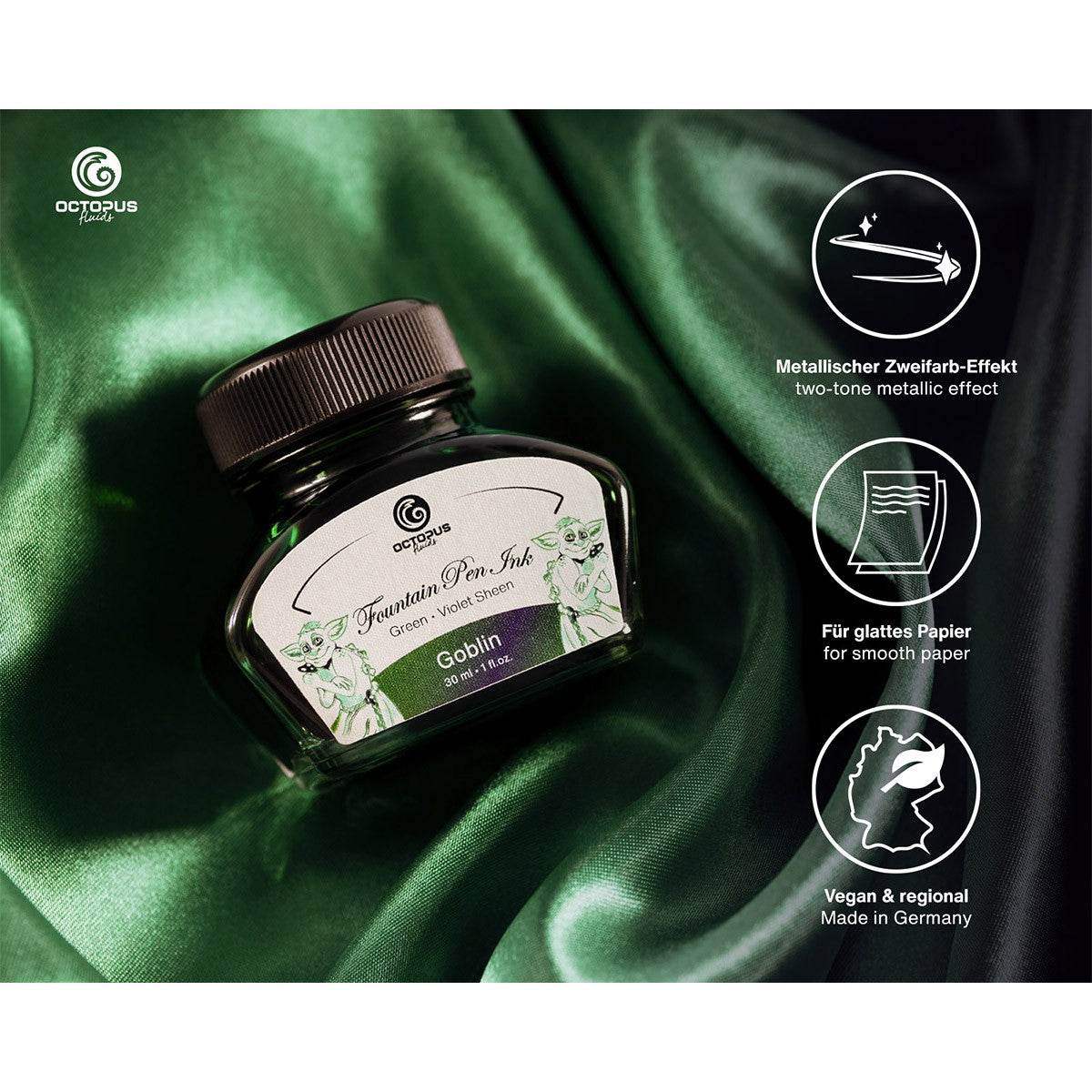 Octopus Ink 30ml - Goblin, Green - 24Papershop