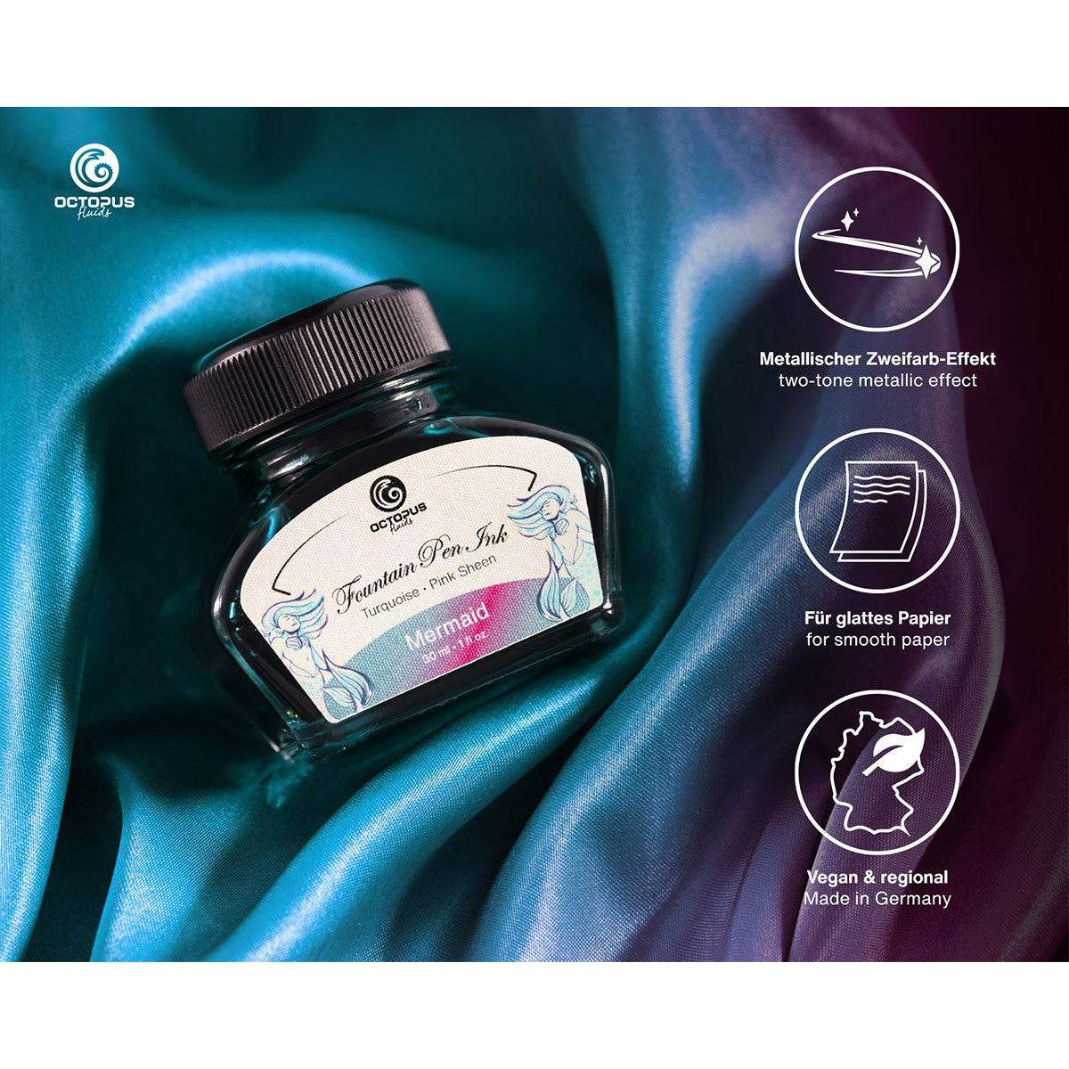 Octopus Ink 30ml - Mermaid, Petrol - 24Papershop