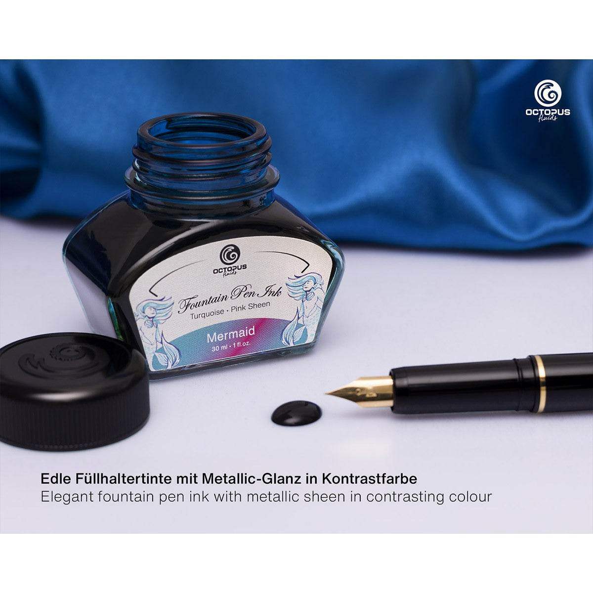 Octopus Ink 30ml - Mermaid, Petrol - 24Papershop