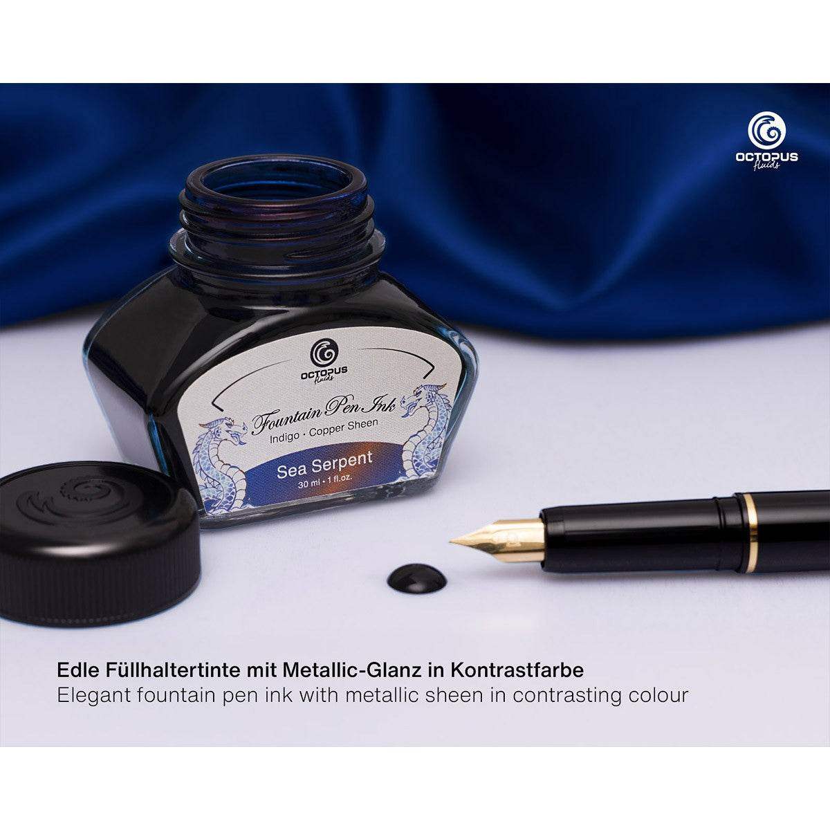 Octopus Ink 30ml - Sea Serpent, Indigo - 24Papershop