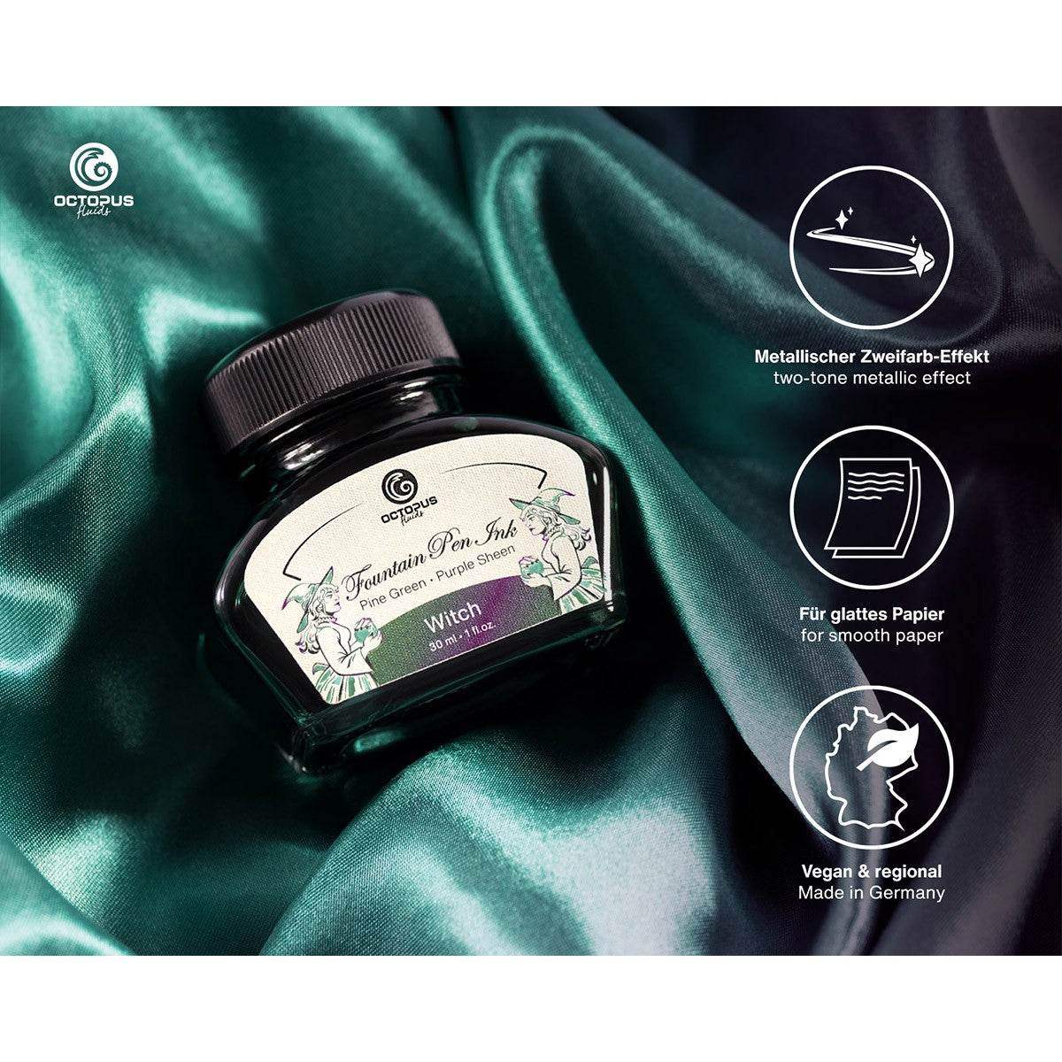 Octopus Ink 30ml - Witch, Green - 24Papershop