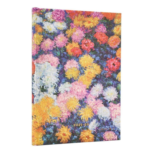 Paperblanks Agenda Midi 2025-2026 - Monet's Chrysanthemums - 24Papershop