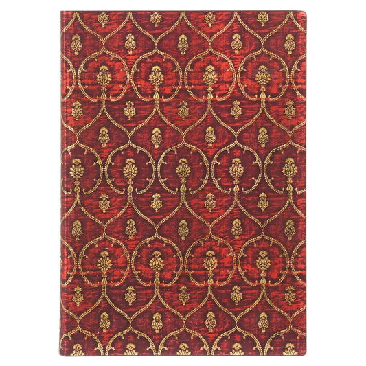 Paperblanks Flexis Red Velvet Midi - Gelinieerd - 24Papershop