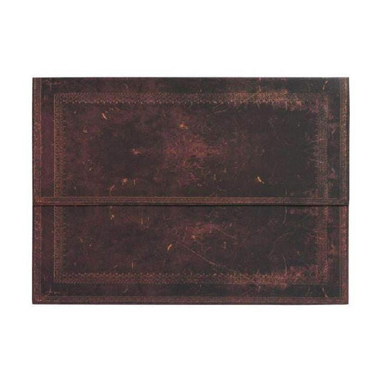 Paperblanks Old Leather Black Moroccan Documenten Map - 24Papershop