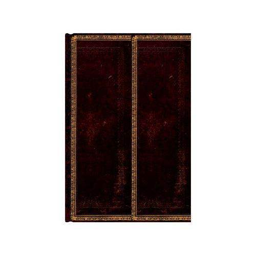 Paperblanks Old Leather Black Moroccan Mini - Gelinieerd - 24Papershop