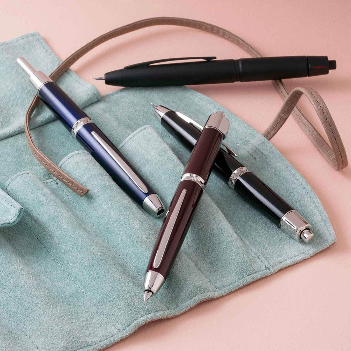 Pilot Fountain Pen Capless LS - Black Rhodium - 24Papershop