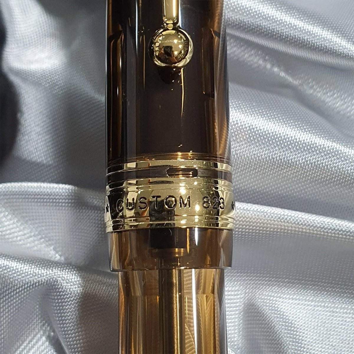 Pilot Fountain Pen Custom 823 GT Amber - Bold - 24Papershop