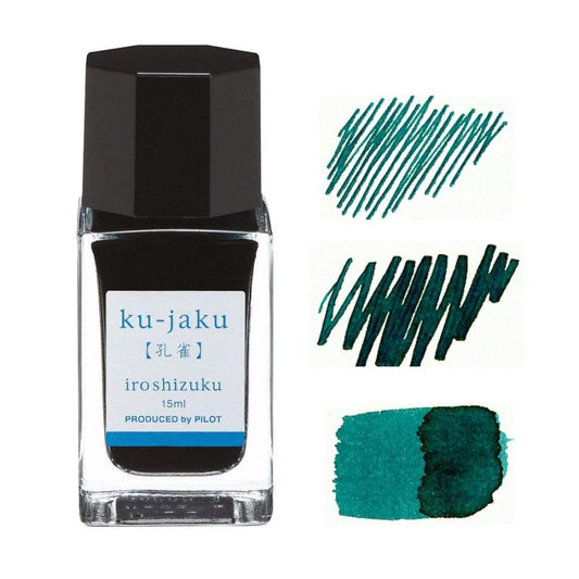 Pilot Iroshizuku Inkt 15ml Ku-Jaku (Zeegroen) - 24Papershop