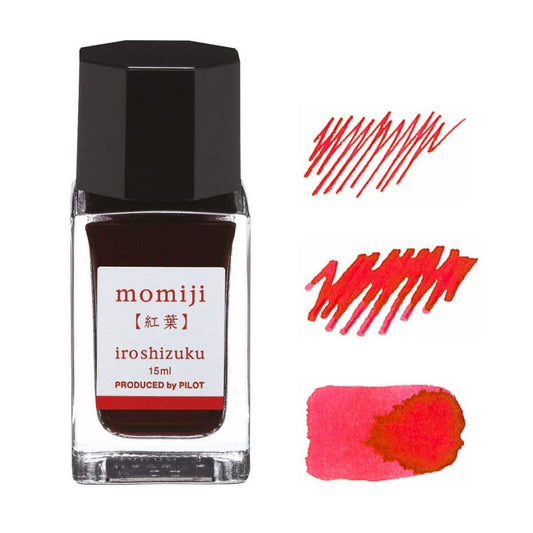 Pilot Iroshizuku Inkt 15ml Momiji (Oranje-Rood) - 24Papershop